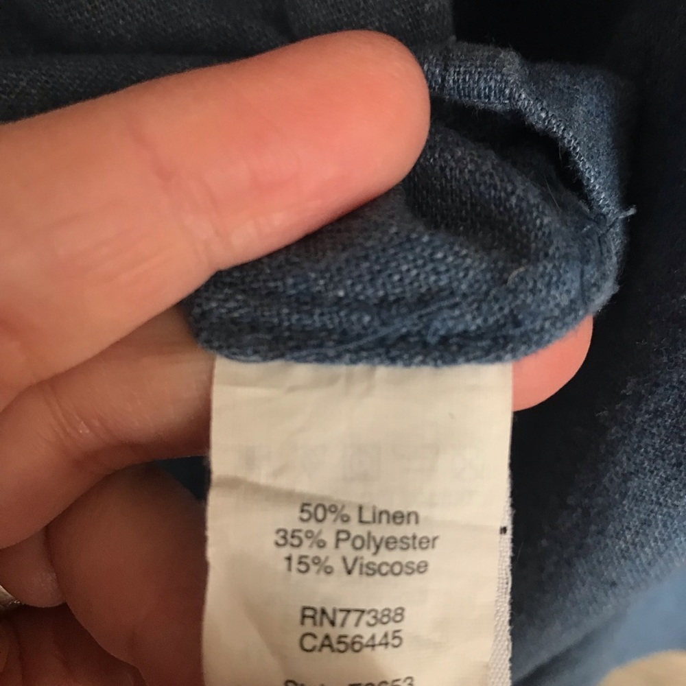 Madewell ⚜️ Blue Linen Rio Ruffled Top Dress - Picture 14 of 14